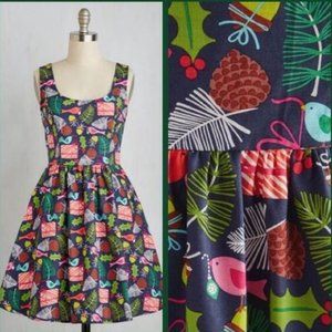 NWT Modcloth Retrolicious Gee Jolly Dress Sz S